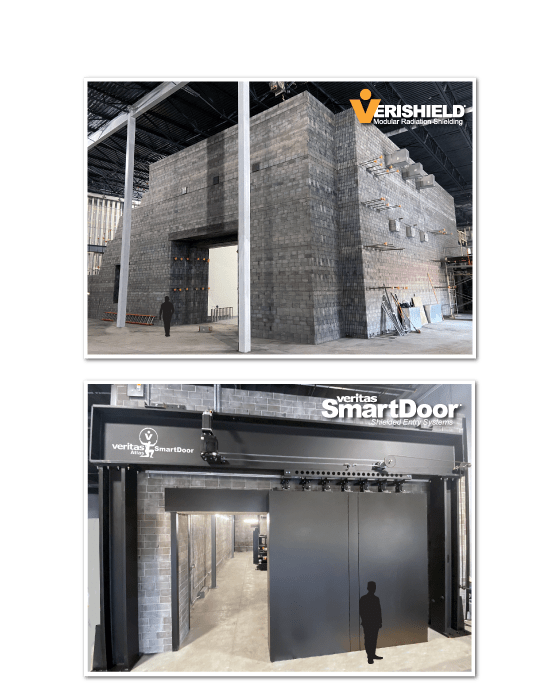 Radiation-shielded vault using modular VeriShield block Industrial Radiation Shielding